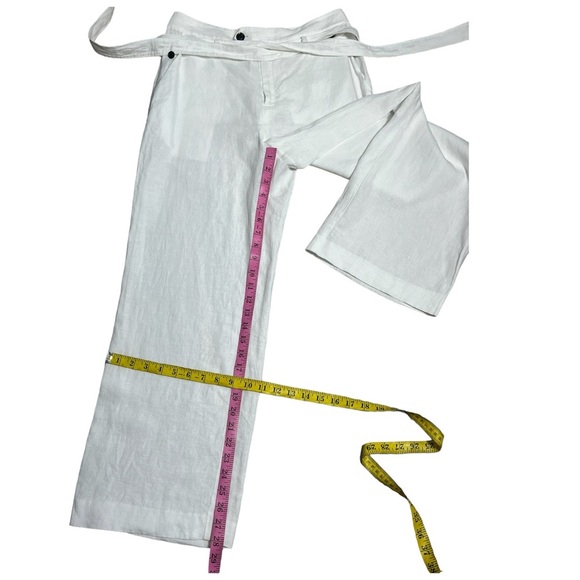 Marissa Webb White Linen Trouser Pants size 6 - Picture 6 of 8